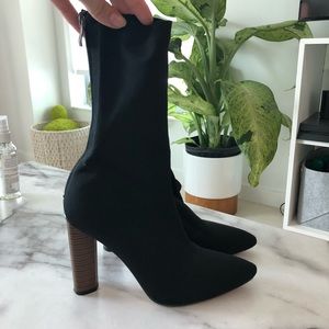 Black sock boots